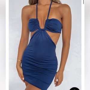 White Fox Stay With Me Mini Dress